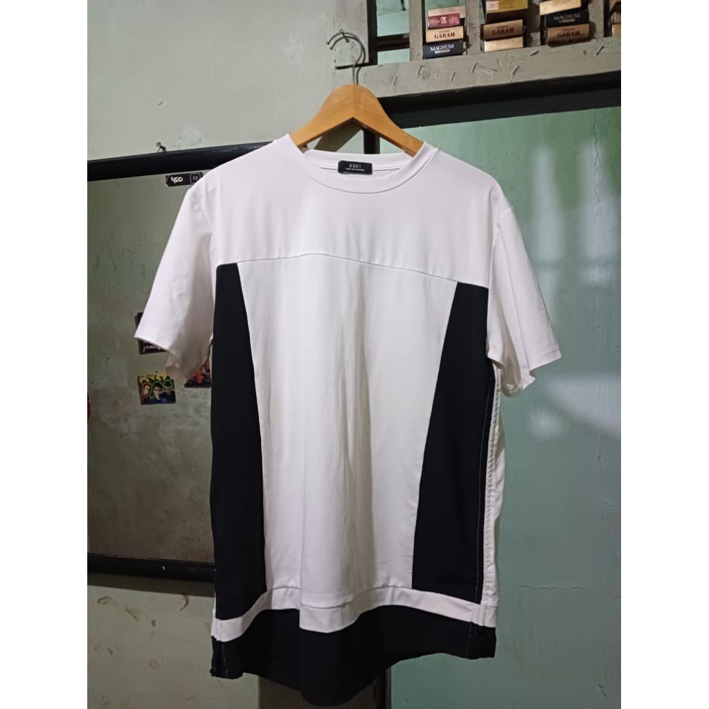 5351 pour les hommes color-block T-shirt cut and sew