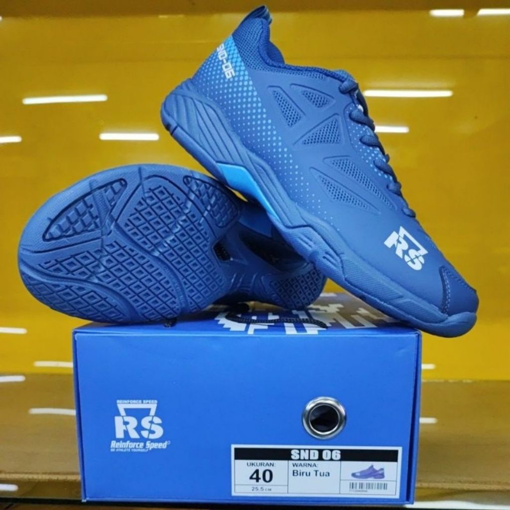 RS SND 06 - Sepatu Badminton Olahraga Bulutangkis Oringinal RS (Reinforce Speed) - SND 06 - Badminto