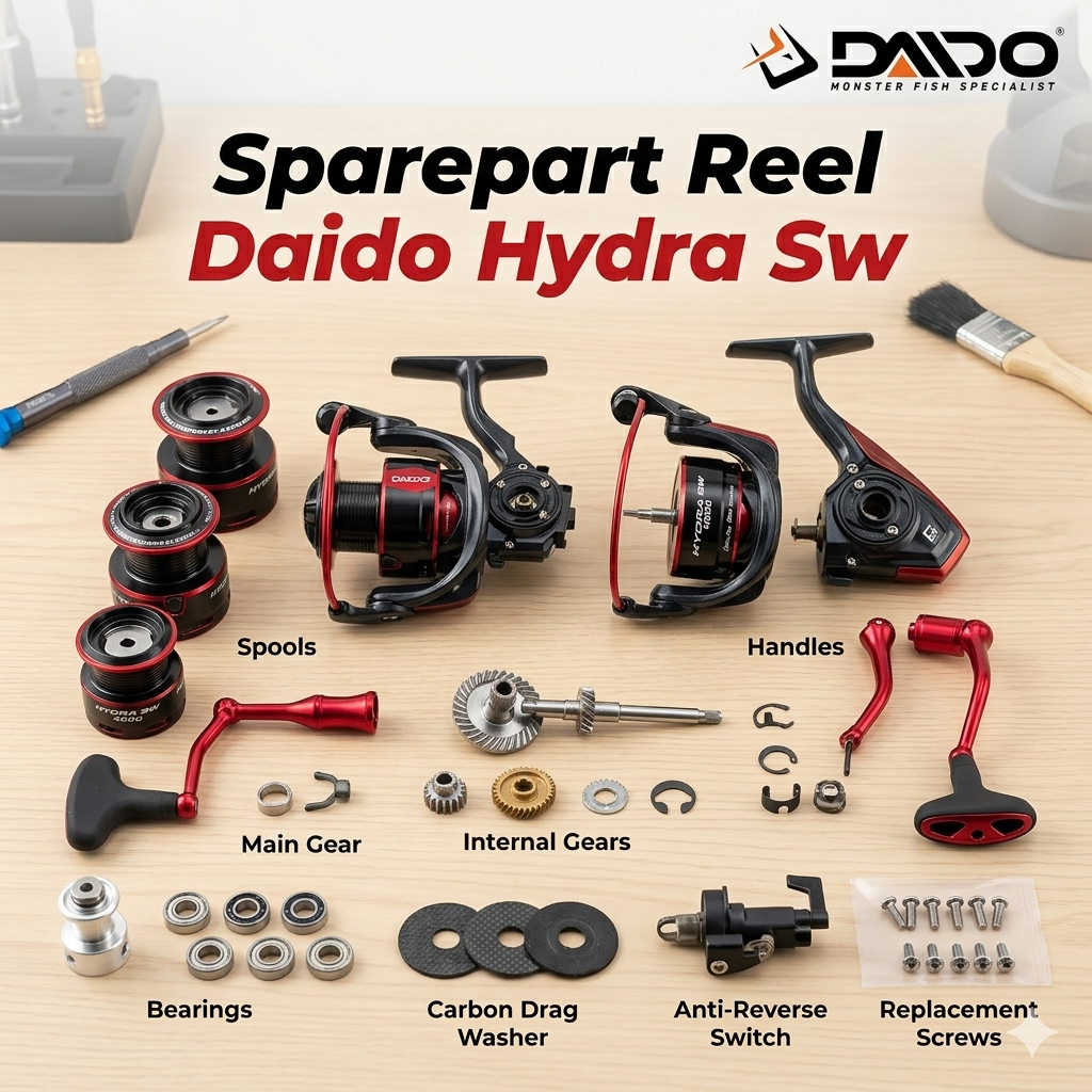 Spare Part Reel Daido HYDRA SW 3000 - Baru - Original -