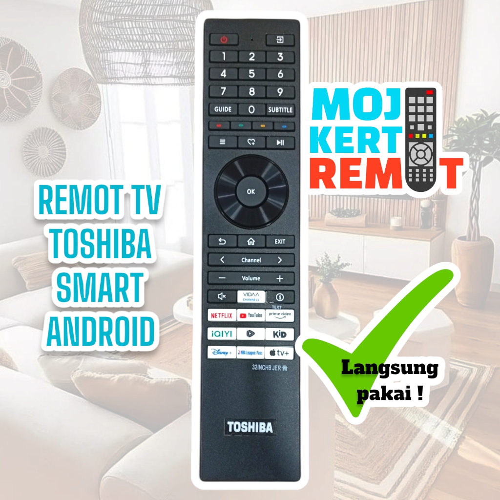 REMOTE TV TOSHIBA ANDROID SMART-