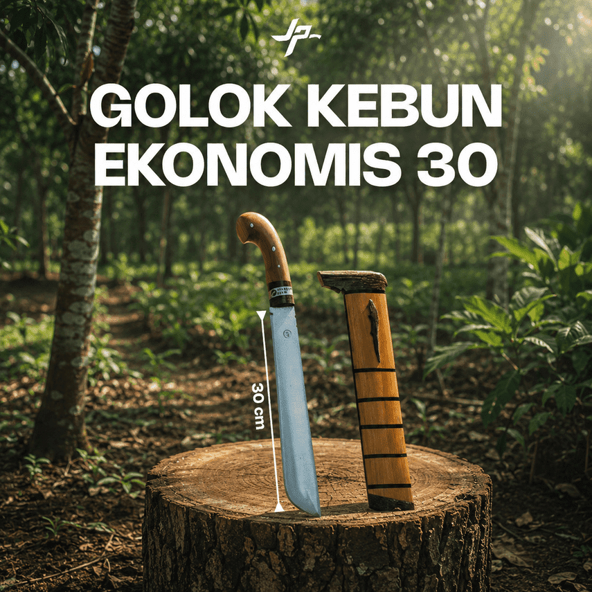 Juragan Pisau | Golok Pisau Kebun Baja Asli Sup9 Super Tajam Multifungsi Potong Kayu Bambu Pohon