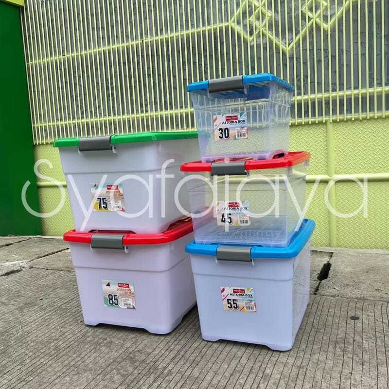 BASIC HOME LION STAR Container Box Roda 30 45 55 75 85 Liter Astoria Box Container Multifingsi
