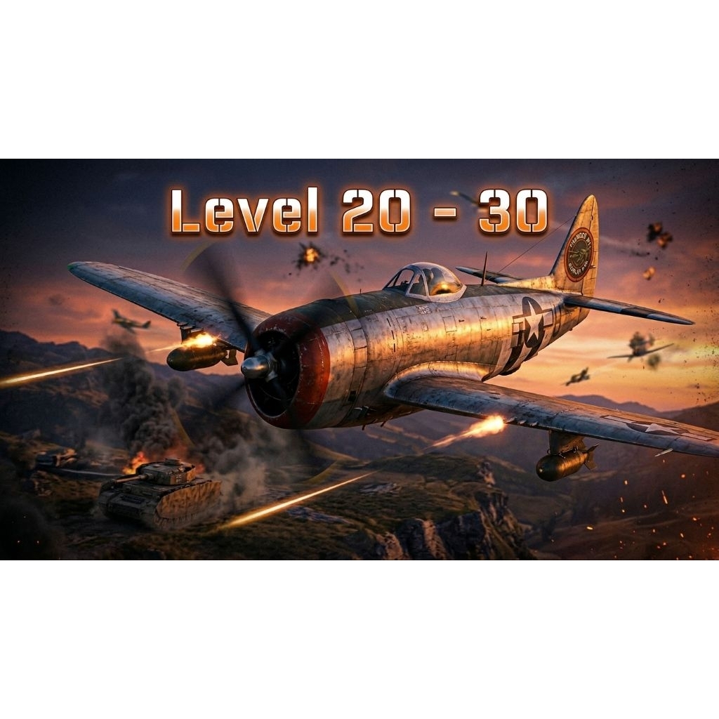 AKUN WAR THUNDER ( PC ) LEVEL 20 - 30 RANDOM | NO EMAIL ACCES