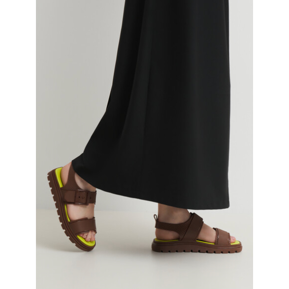 Sandal Tali Wanita Melissa Connection Papete Ad Brown/Beige