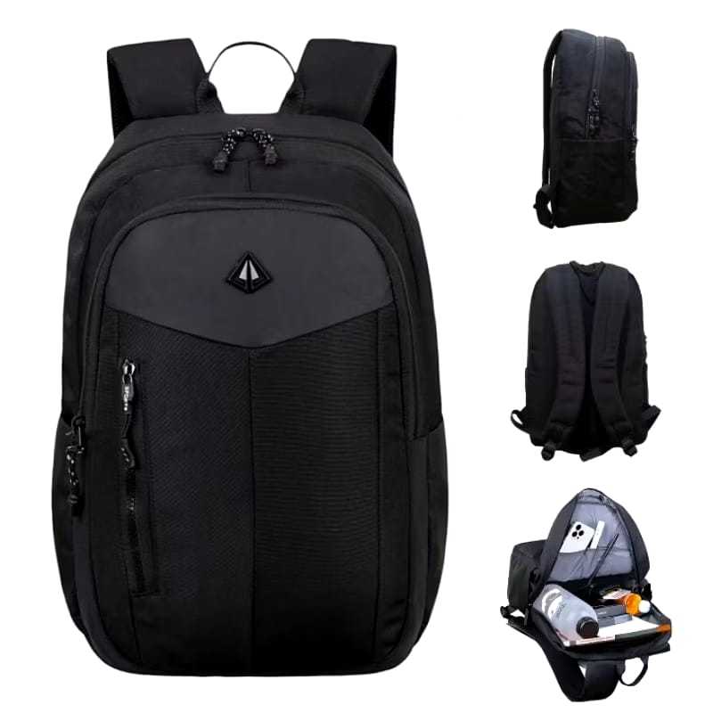 TAS SEKOLAH ALTO HITAM POLOS / TAS RANSEL ALTO ORIGINAL / Tas Punggung BackPack Muat Banyak