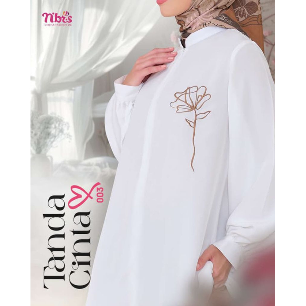 ATASAN TANDA CINTA 003 BROKEN WHITE NIBRAS/ATASAN WANIRA PUTIH/BAJU ATASAN KERJA KANTOR/NGAJAR/ATASA