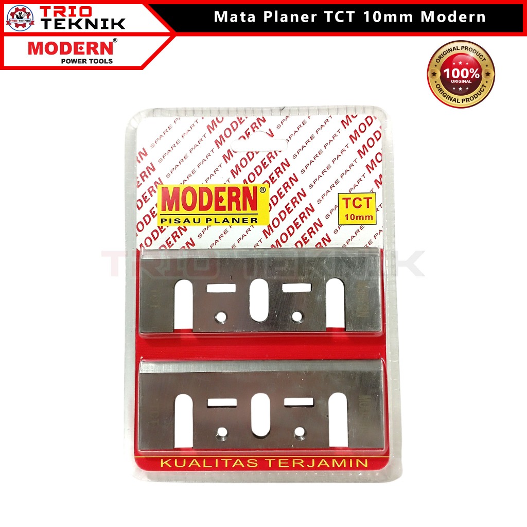 Mata Planer TCT 10mm Modern Pisau Serut Kayu Ketam Pasah