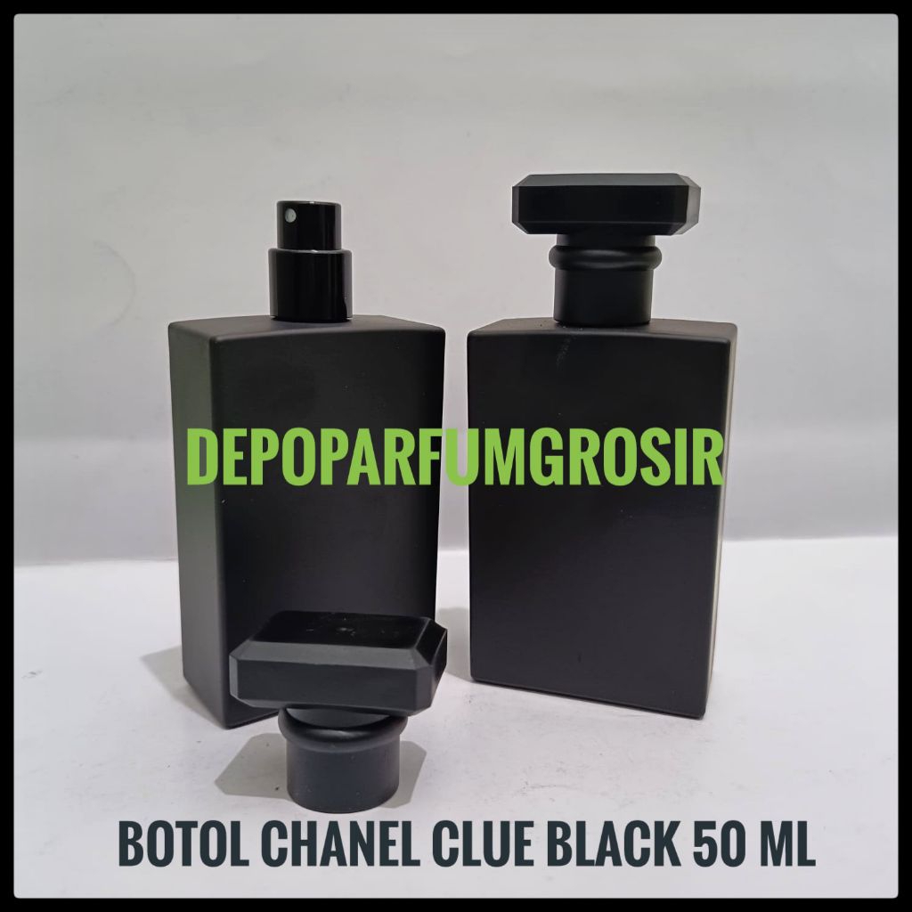 BOTOL PARFUM KOSONG CHANEL CLUE BLACK 50 ML