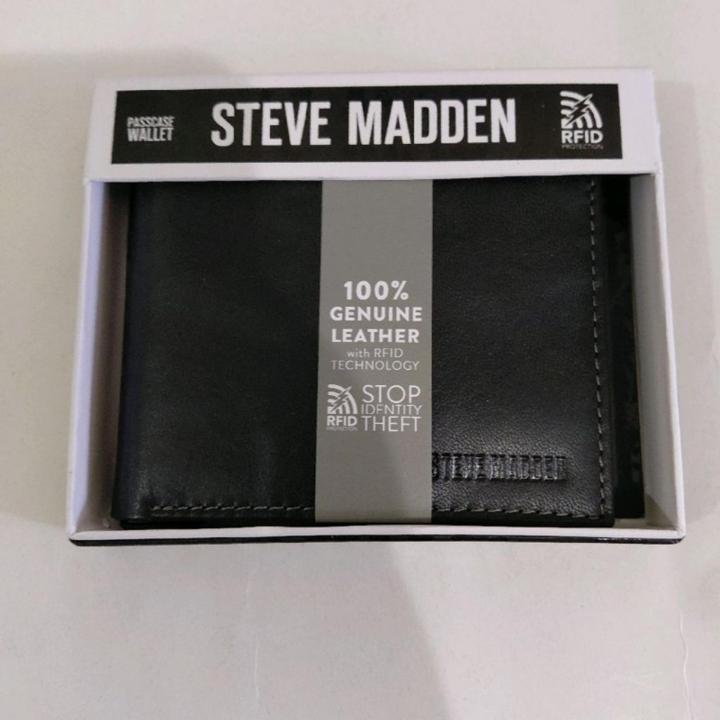 Steve madden Leather RFID Wallet Bifold / dompe