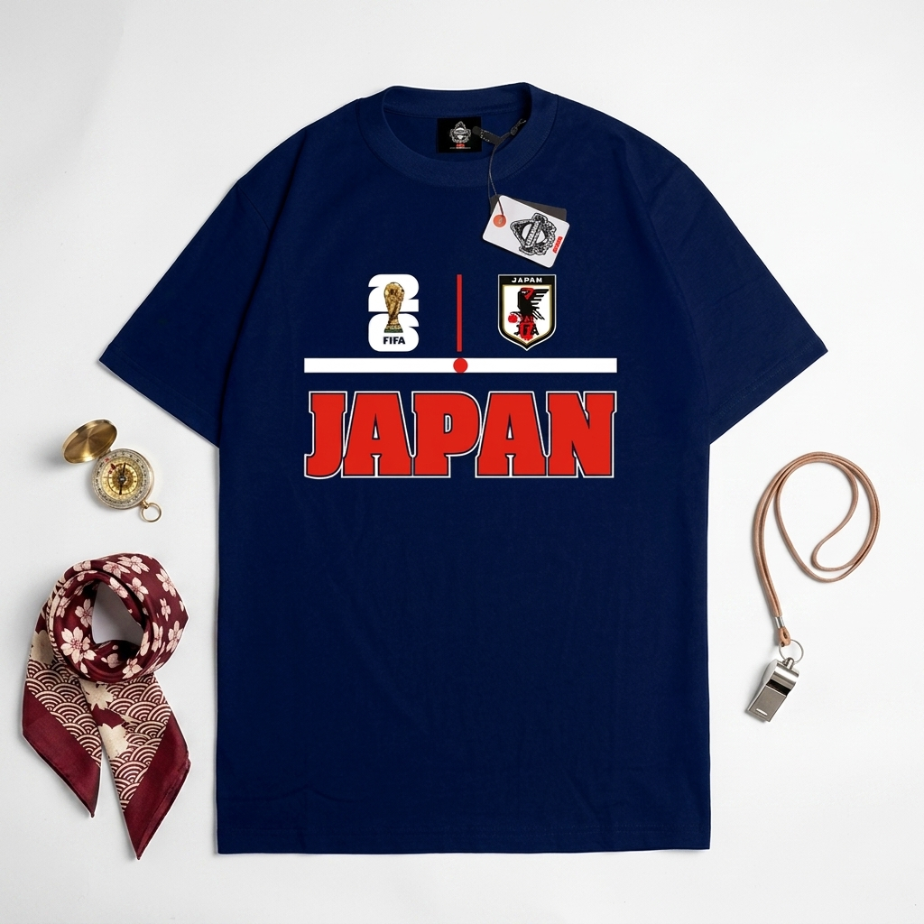 KARIMAKE Kaos Baju Anak Unisex FIFA World Cup 2026 Japan Timnas Jepang Piala Dunia 2026 JFA