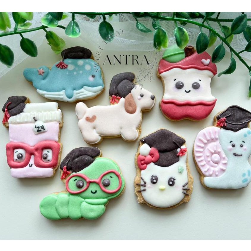 Cookies GRADUATION - Icing Sugar Character / Kukis Hias Karakter