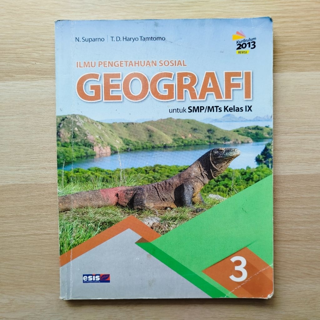 Buku IPS Geografi SMP Kelas 9 IX Erlangga Bekas