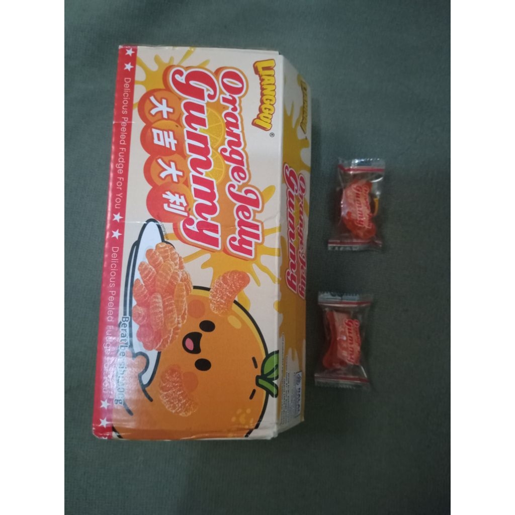 lianggui orange jelly gummy dijual perbiji