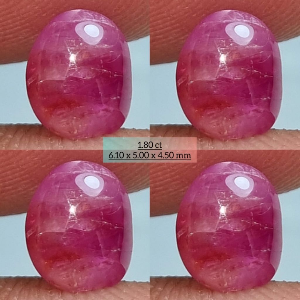 NATURAL RUBY NO HEATED BURMA MYANMAR 1.80ct
