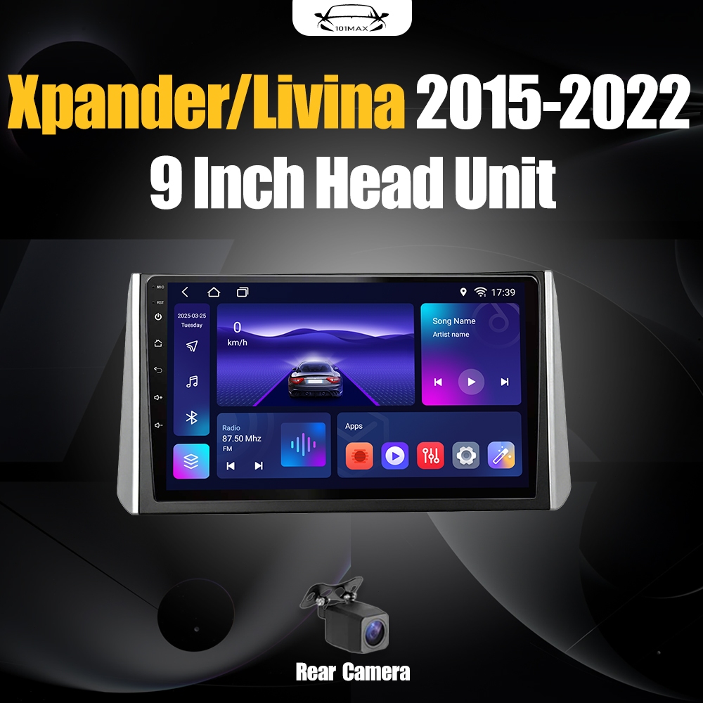 Android 15 Head Unit 9" IPS For Xpander Livina 2015-2022 Head Unit 8 Chip Nuklir 8+64GB/8+128GB Andr