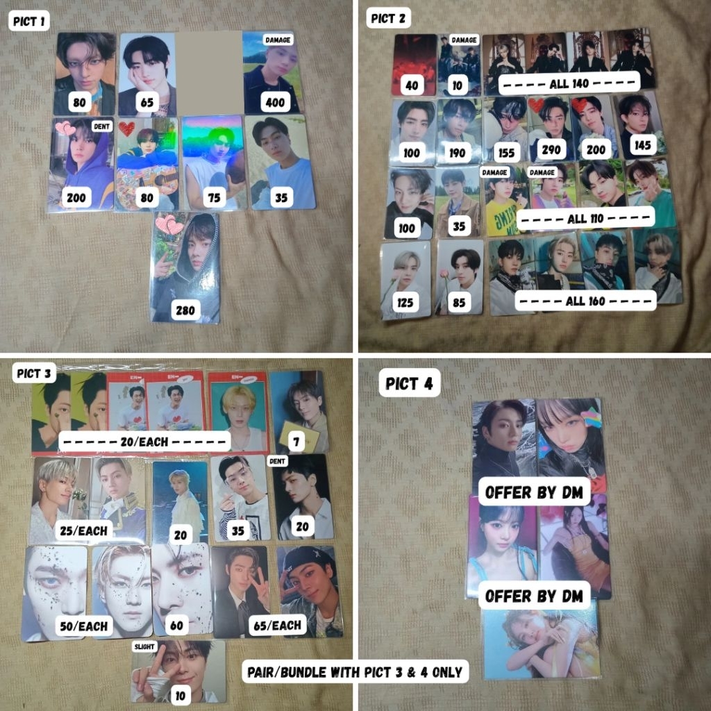 [PART 1] enhypen official photocard yizhiyu album benefit bandai chibi boxing pop up ld fate+ tc tra