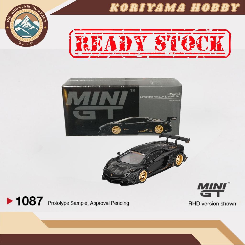 Mini GT 1087 LBWORKS Lamborghini Aventador Limited Edition Matte Black MiniGT - Ready Stock