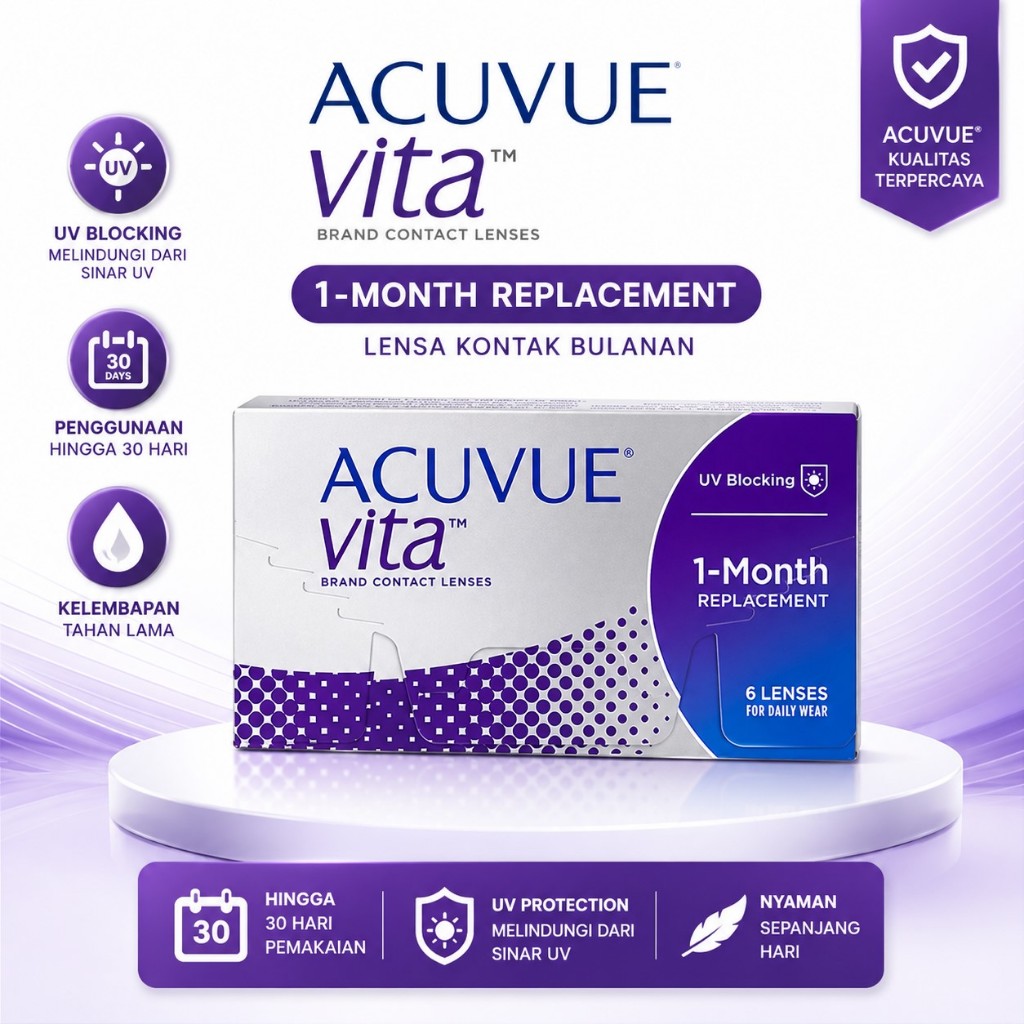 Acuvue Vita Soflen Bening / Acuvue Montly Clear Vita / Softlens Bulanan Acuvue Vita