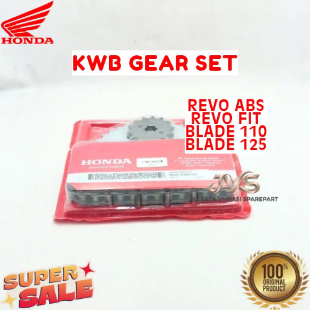 GEAR SET KODE KWB, GEAR SET REVO ABS, GEAR SET REVO FIT, GEAR SET BLADE 110, GEAR SET BLADE 125