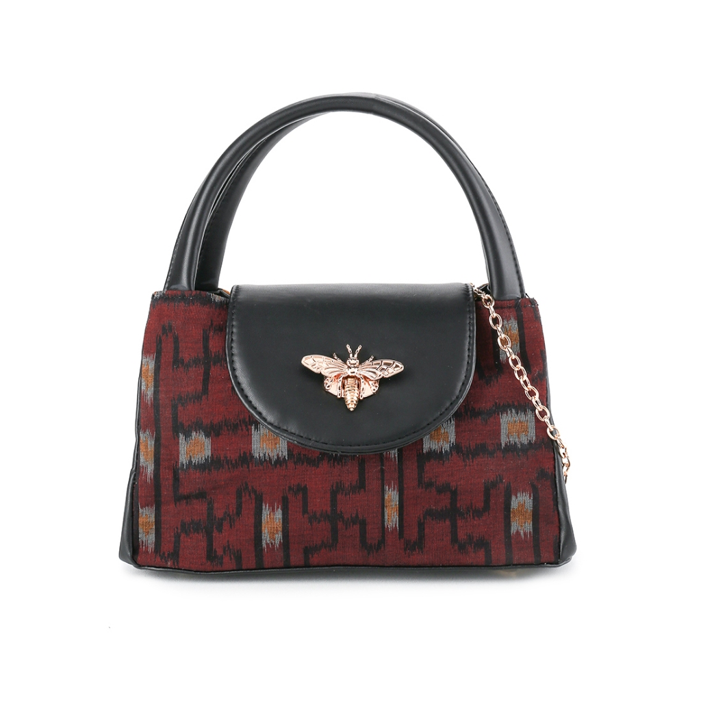 Mithlabs Tas Kondangan Jasmin Tas Etnik Wanita Sling Bag Handbag Mini Tas Tenun dan Rantai