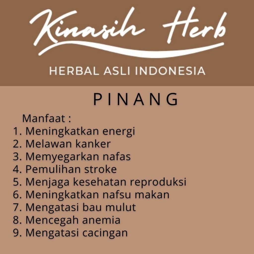 Bubuk Pinang Muda Herbal Alami
