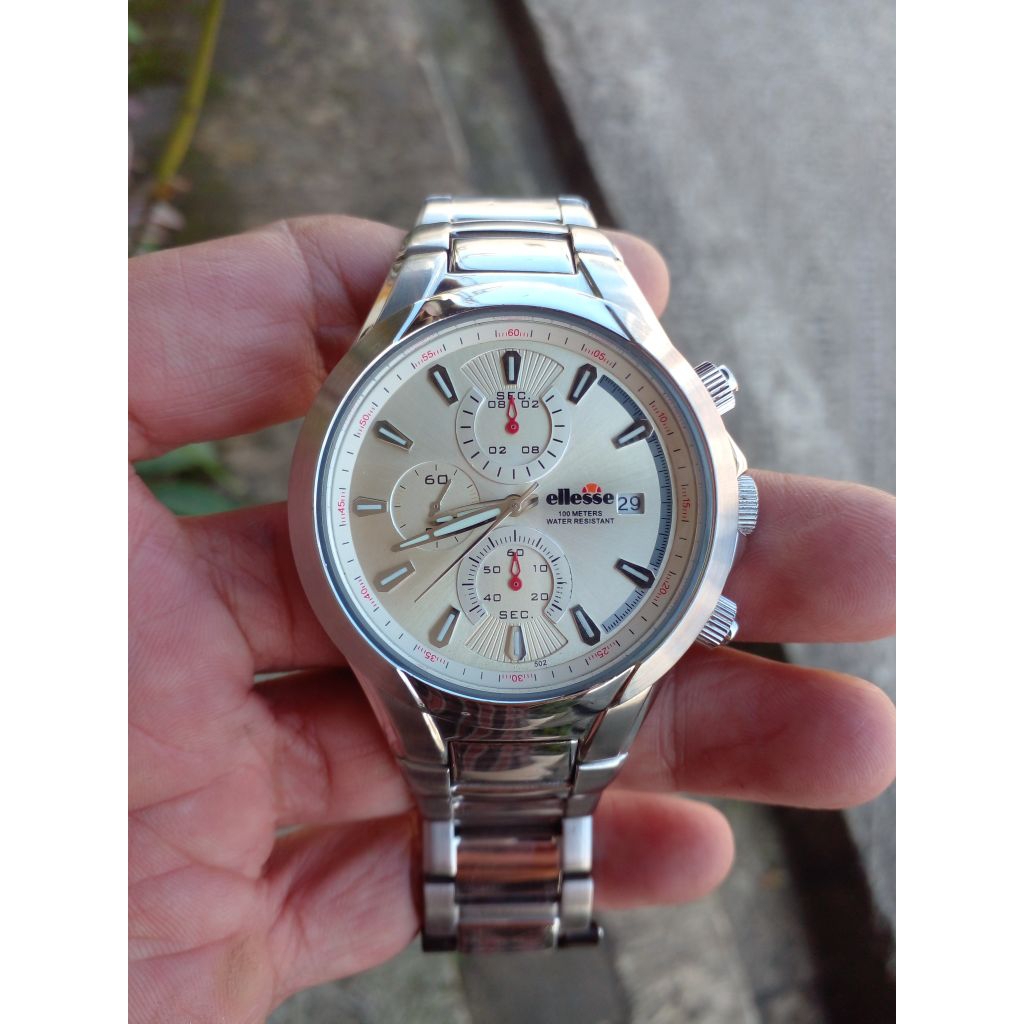 JAM TANGAN PRIA ELLESSE CHRONOGRAPH original seken preloved