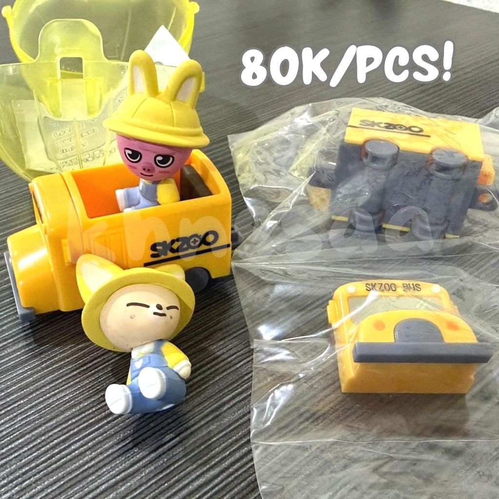 [READY STOCK] STRAY KIDS SKZOO GACHA SCHOOL BUS DWAEKKI & FOXINY