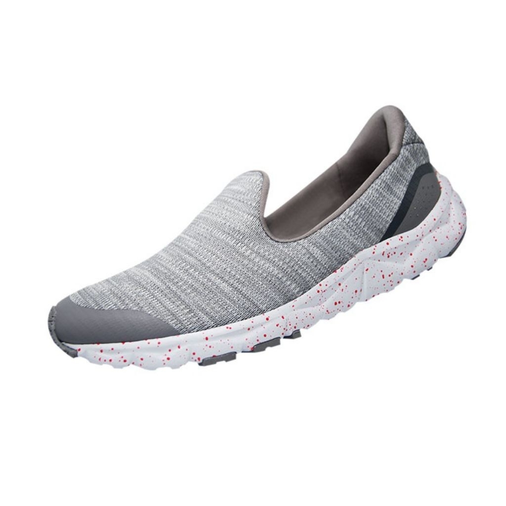 Sepatu League Luna Craftedknit Gray Slip On Wanita Sneakers Cewe Lifestyle Original