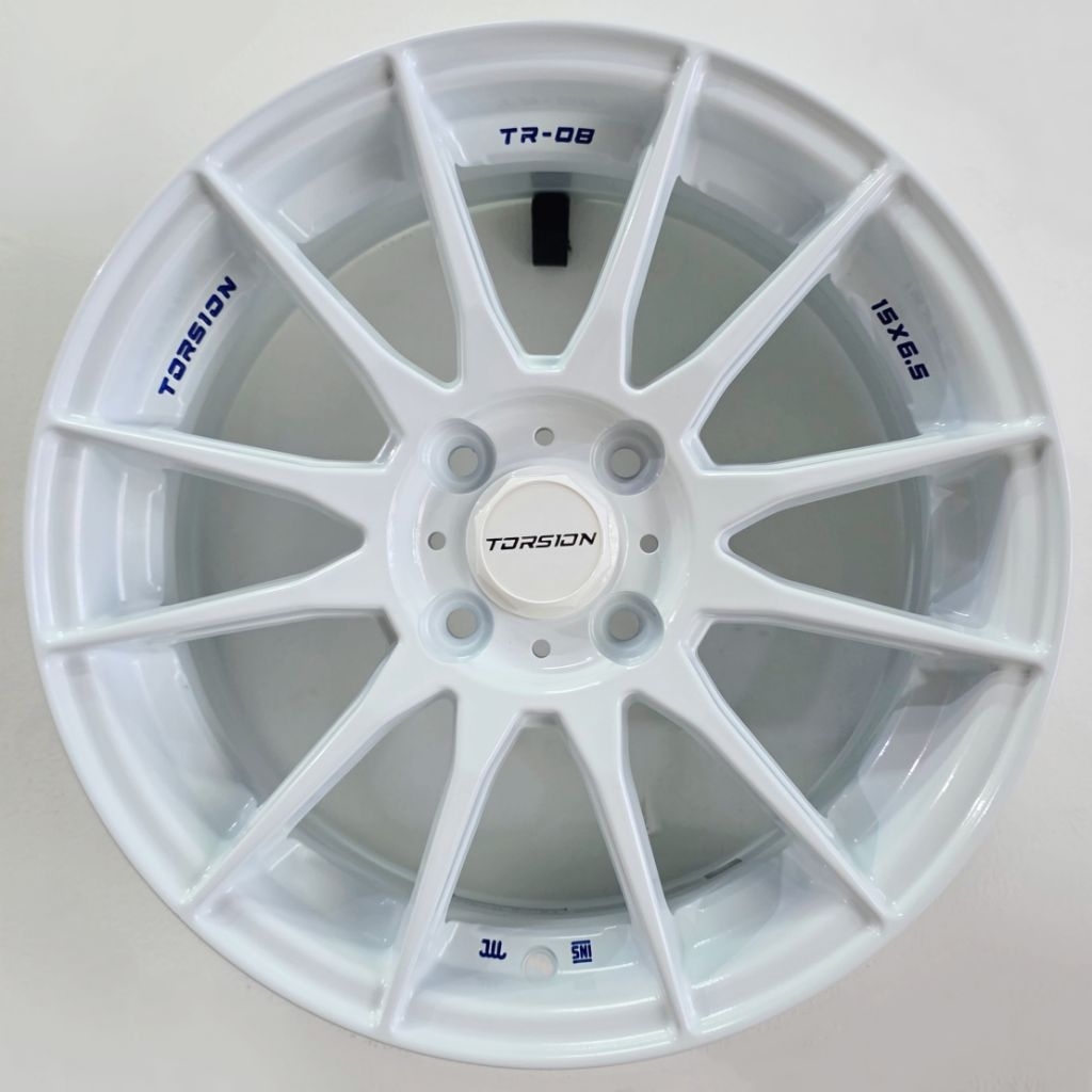 VELG MOBIL ORIGINAL TORSION WHEELS TR08 R15 x 6,5 4H 100 ET 41 WHITE - BRIO RAIZE AGYA AYLA VIOS YAR