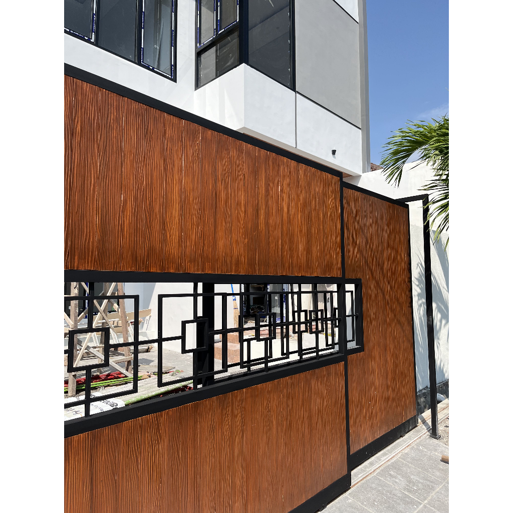 Pagar Rumah Double Sliding Modern 2026
