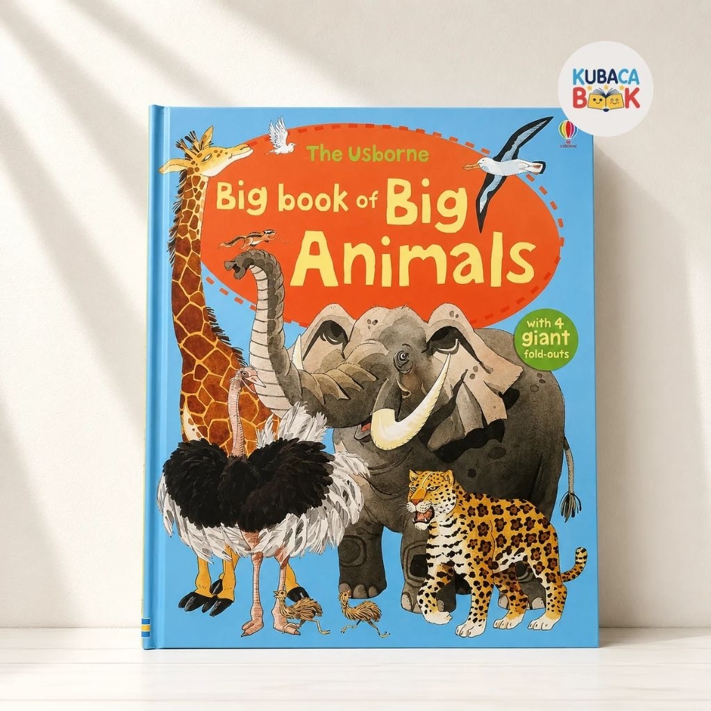 The Usborne Big Book of Big Animals | Big Fold-Out Picture Book | Buku Anak English Hewan