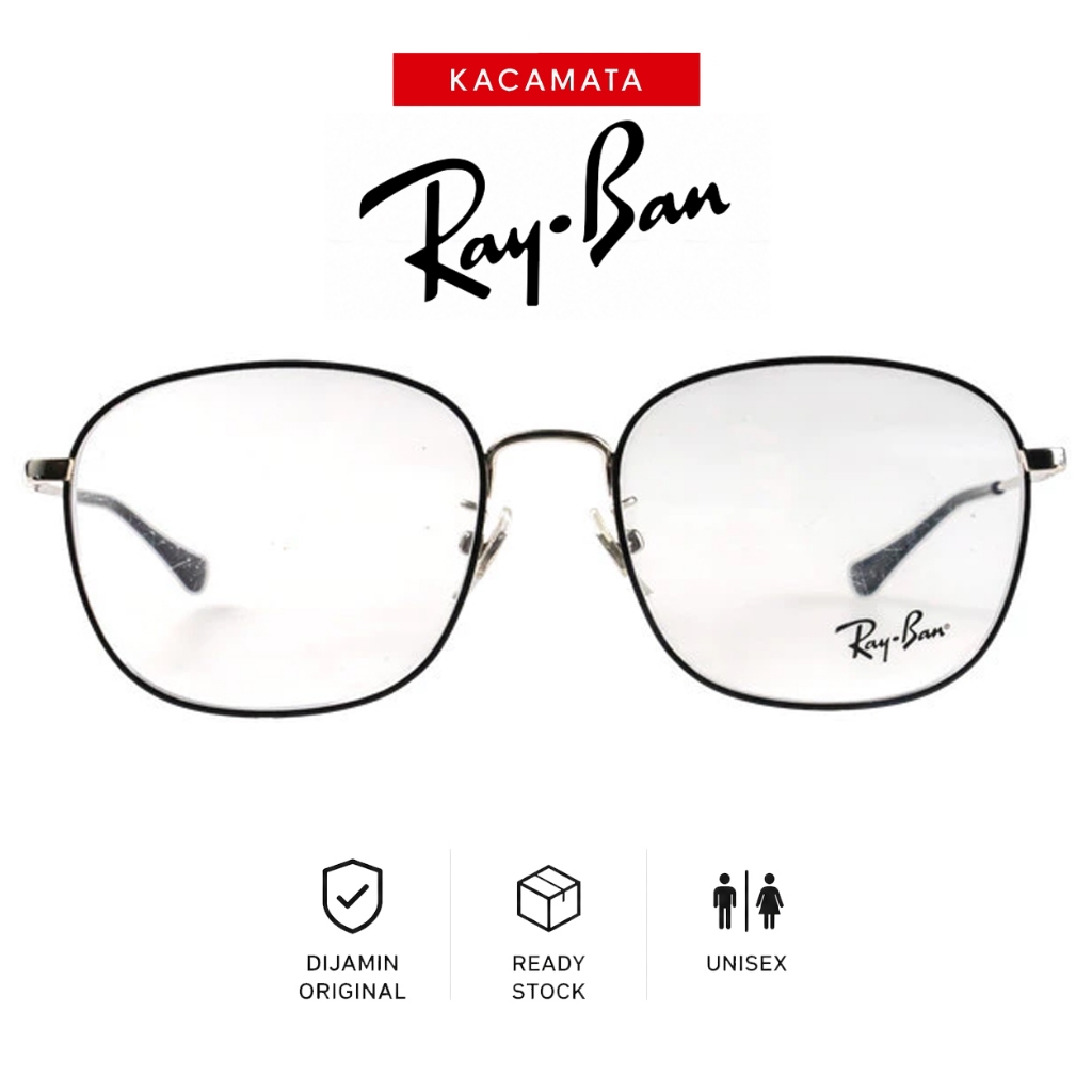 RAYBAN Frame Round Pria Wanita Ori Unisex Plus Minus RB6418D-C2983-53