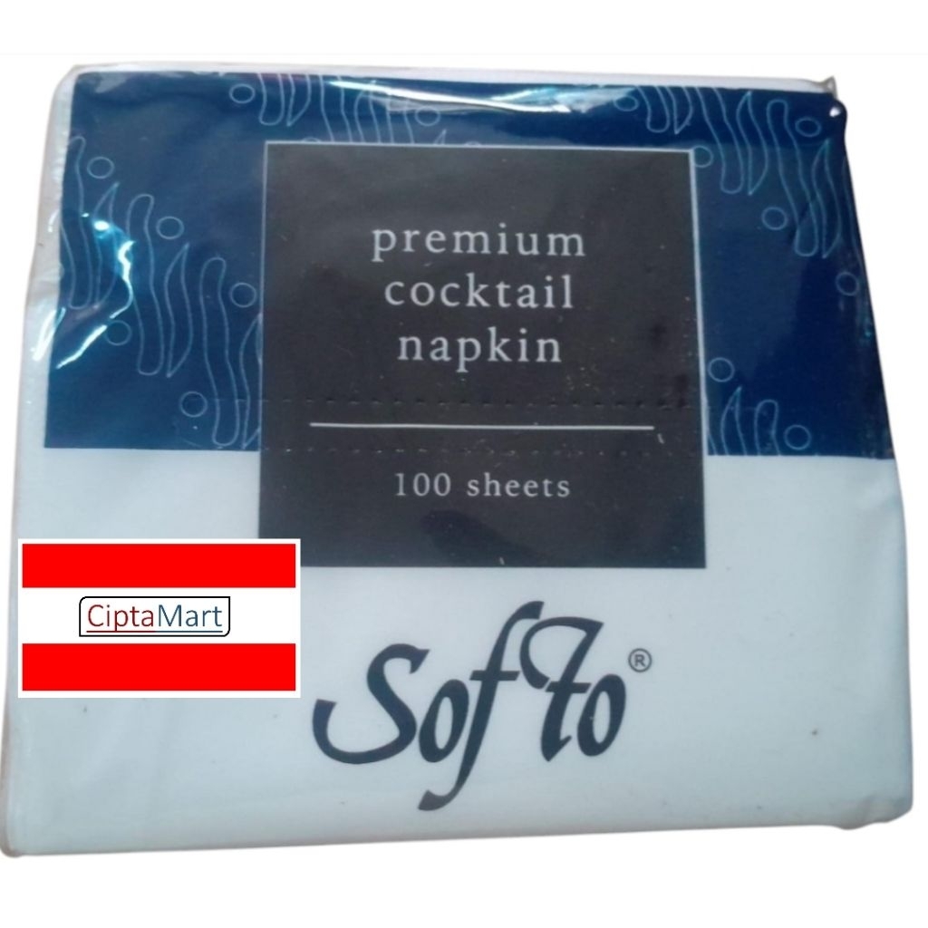 Tissue Softo Napkin Cocktail 100 sheets