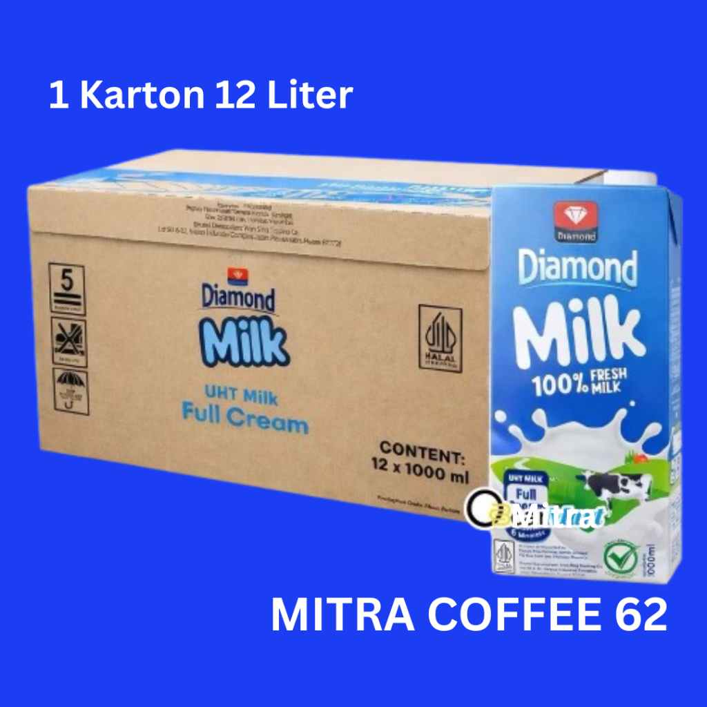 UHT DIAMOND 1 KARTON / SUSU UHT / SUSU FULL CREAM