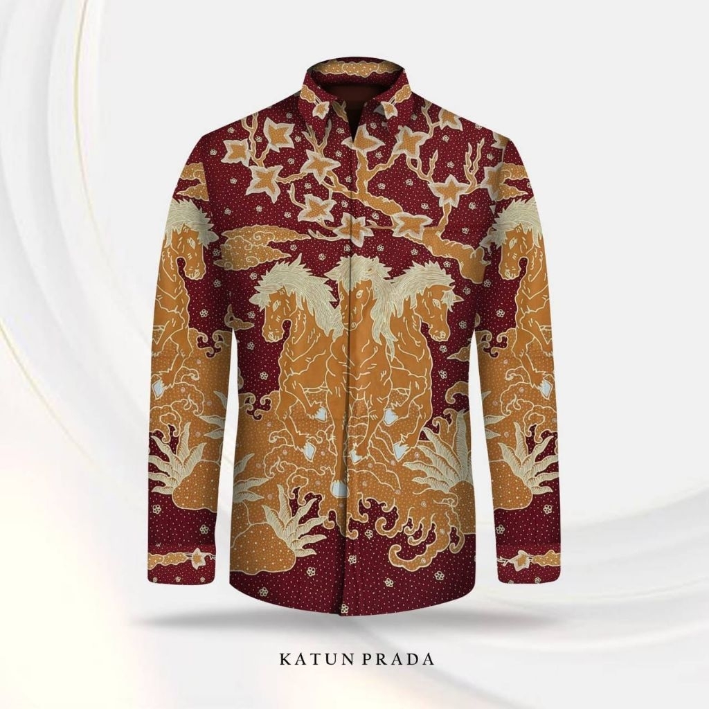 kain batik tulis pria bahan katun kain batik tulis pria prada motif kuda merak wayang