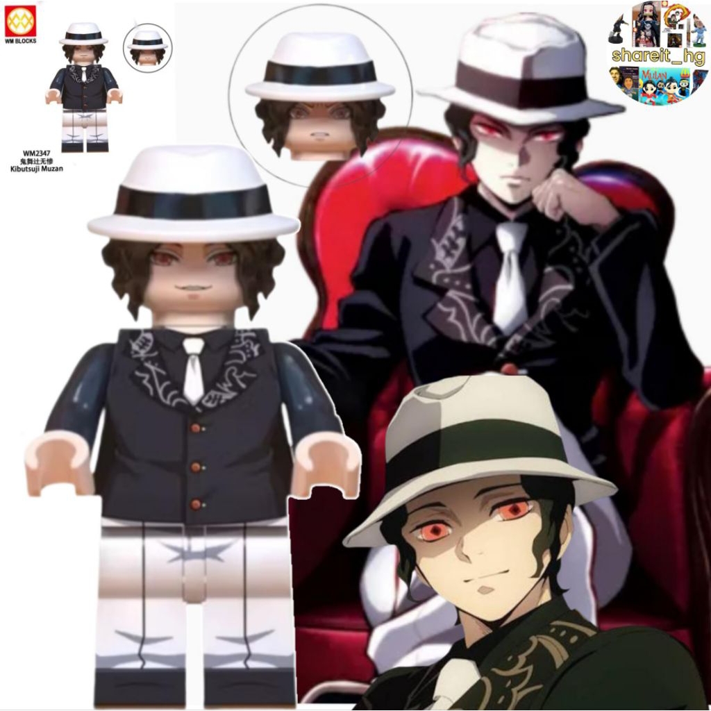 Minifigure WM Blocks Demon Slayer, Muzan (restock)