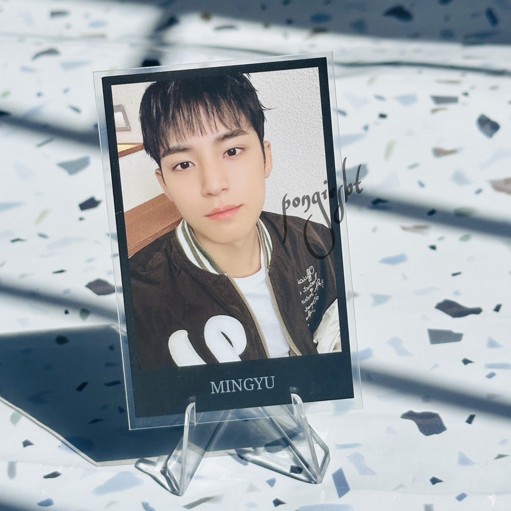 Photocard Official Seventeen Mingyu Caratland 2024 Pola Hitam