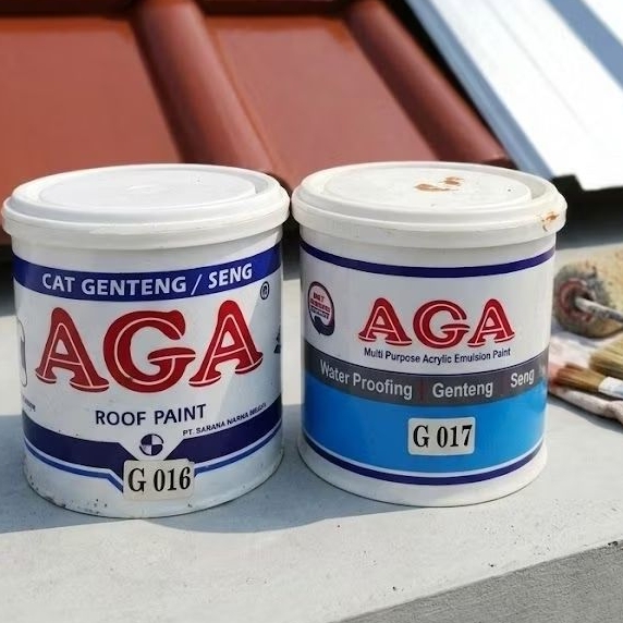 AGA Cat Genteng AGA Roof Paint 1kg Murah (kemasan campur)