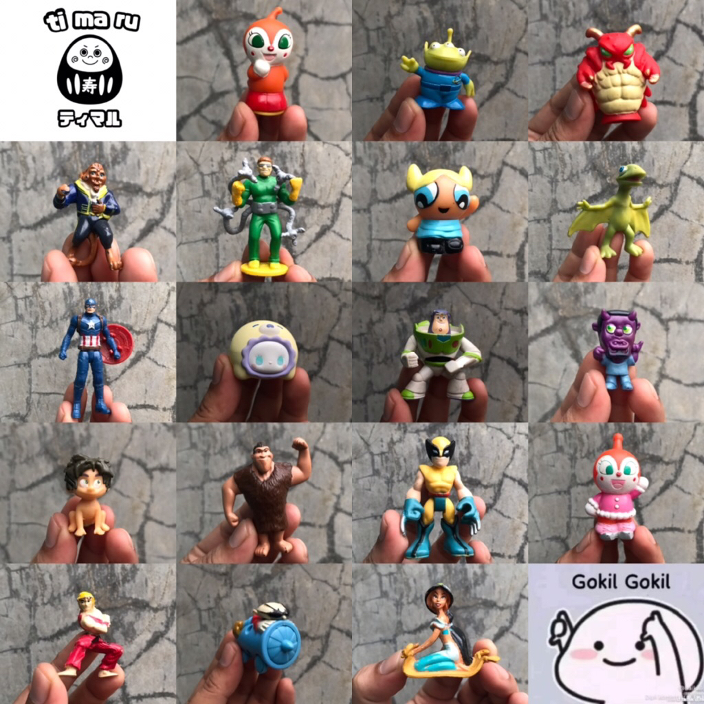 [BACA DESKRIPSI] MAINAN FIGURE MINIFIGURE UNIK BRAND NO BRAND MIX CAMPUR - PRELOVED