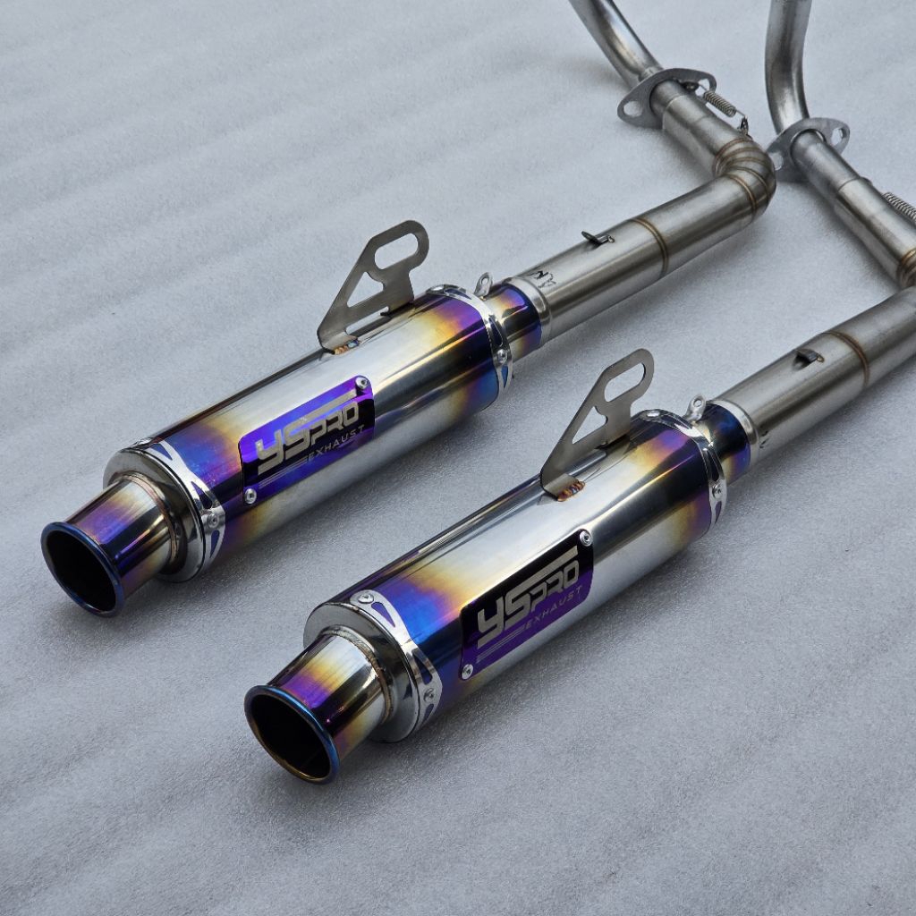 Knalpot Salemba Ceklis Jungstyle Original YS PRO RACING EXHAUST Type Moncong Kenochi PNP Untuk Aerox