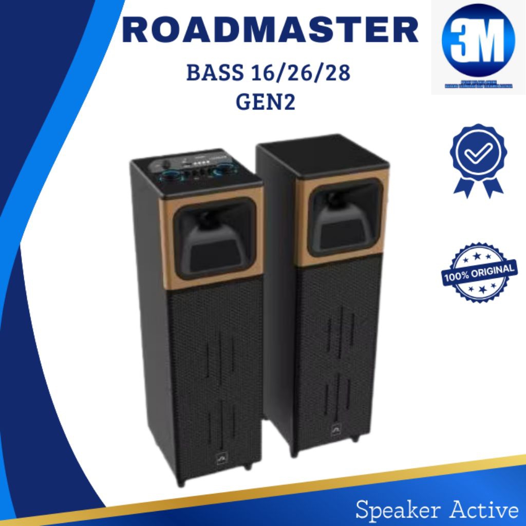 ORIGINAL SPEAKER ROADMASTER BASS 16/26/28 REBORN GEN2 (ACTIVE DAN PASIVE) GARANSI RESMI