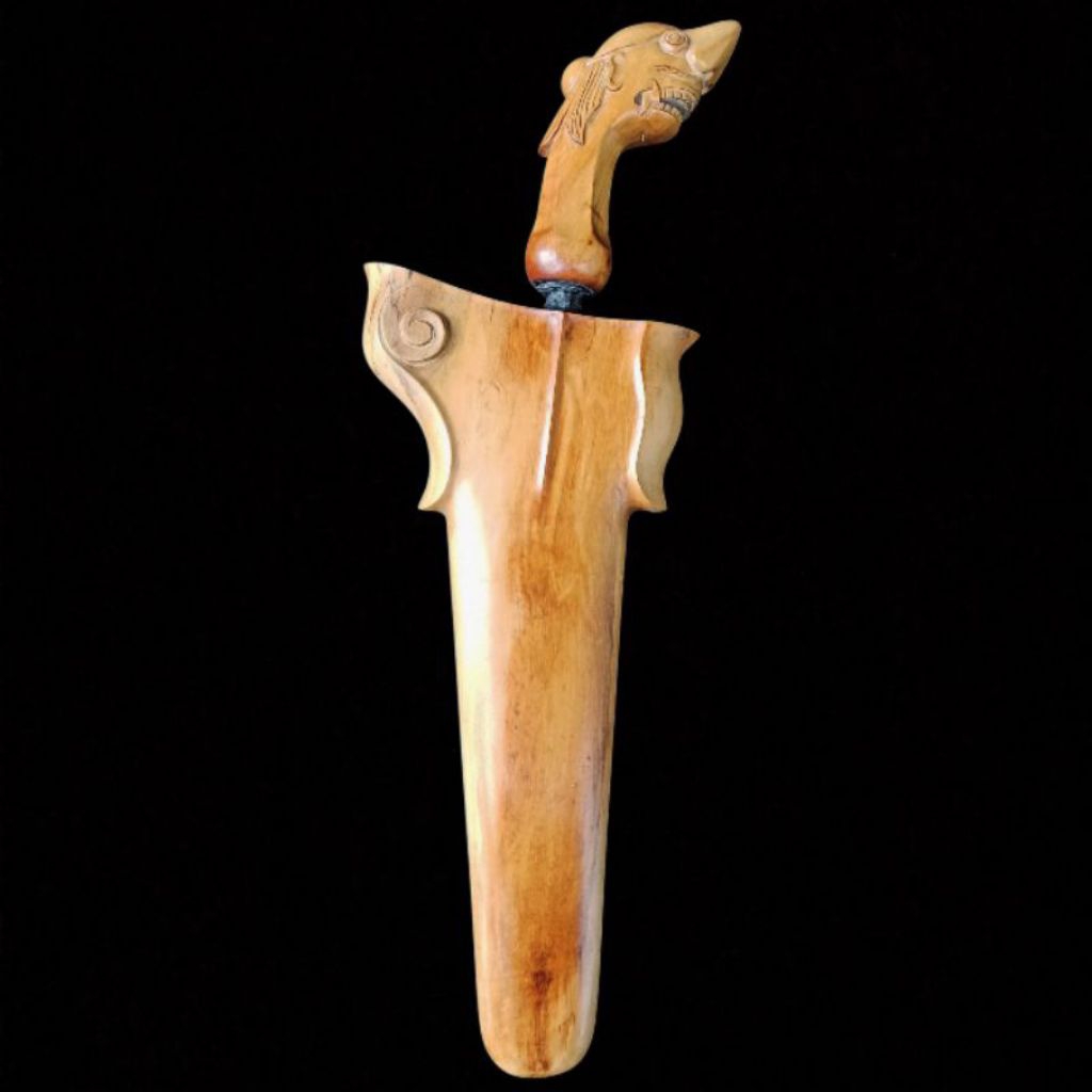 Keris Bethok Jalak Budho Jumbo Tindih Original TUS Tangguh Singosari