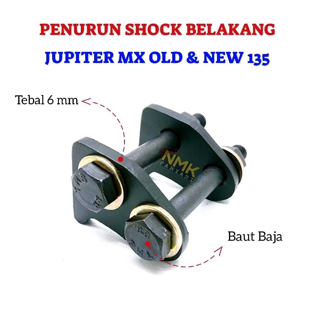 penurunan Shock Belakang MX New old 135 baut baja PNP monoshock Jupiter MX modifikasi