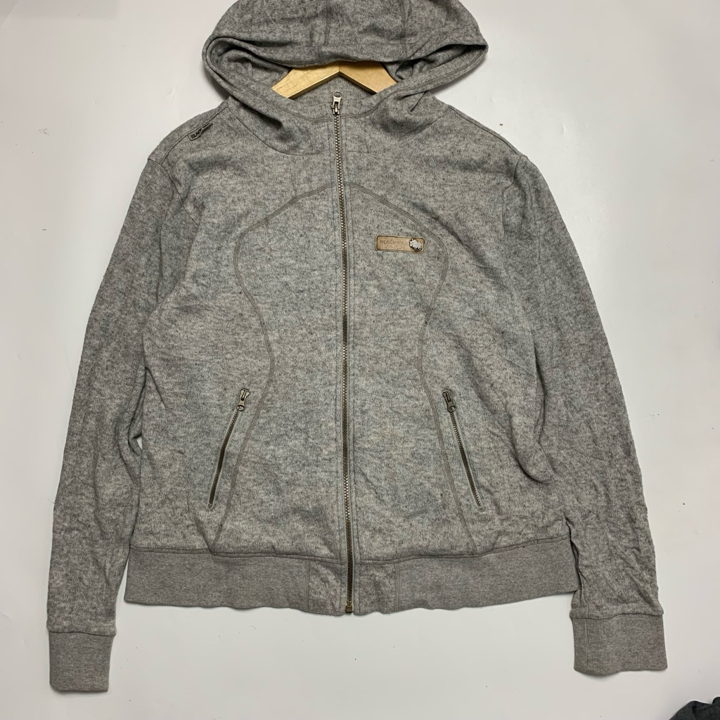 uk.M-L hoodie zipper blackyak