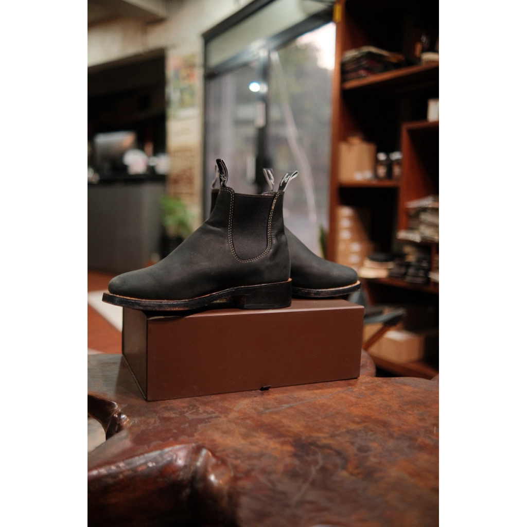RM Williams Arnhem Black Nubuck Original Made In Australia