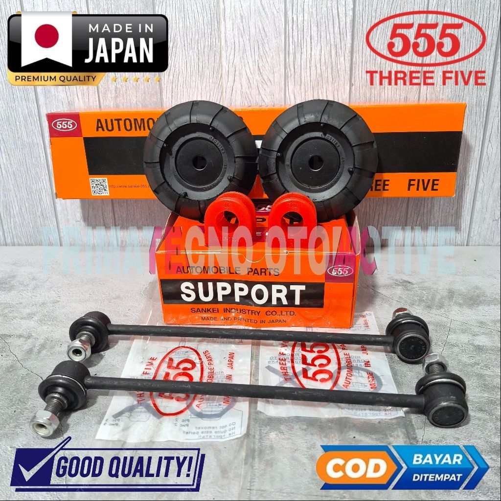 PAKET KAKI" DEPAN ERTIGA LAMA NEW SWIFT SX4 XOVER SPLASH SUPPORT SHOCK 2PCS + LINK STABIL 2PCS + KAR