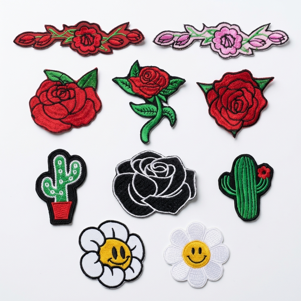 Patch Bordir BUNGA | Patch Bordir BUNGA ROSE
