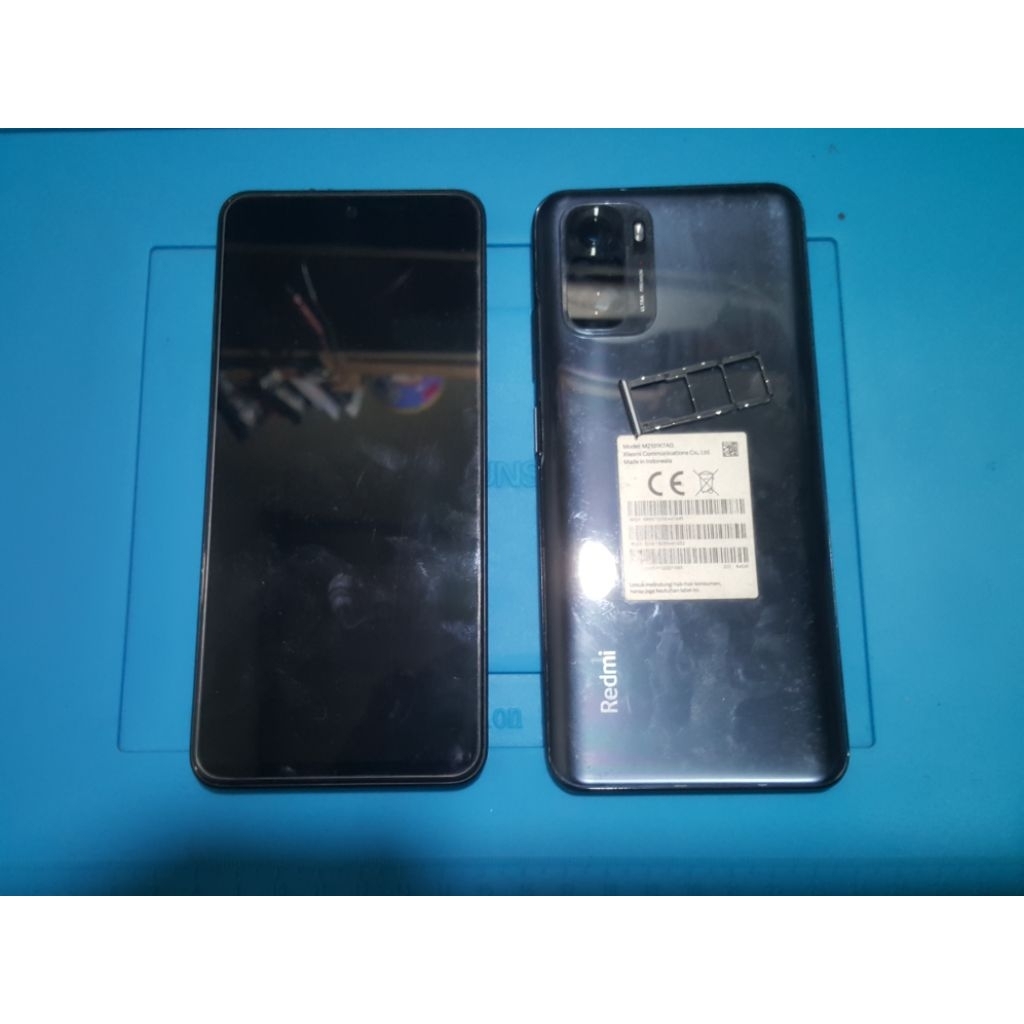 Lcd redmi note 10/10s original copotan ori amoled normal set unis tinggal naik mesin