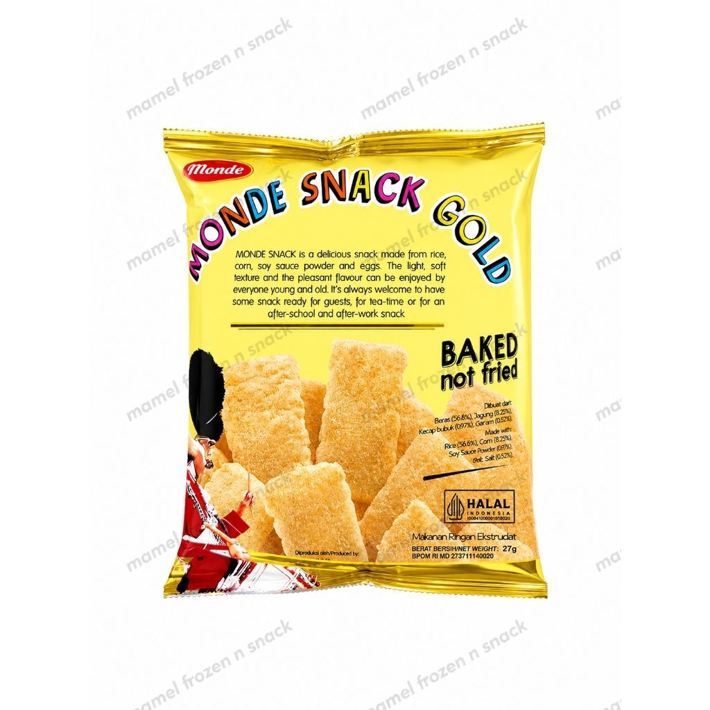 Monde Snack Gold | Ciki Monde Snack 27 Gr