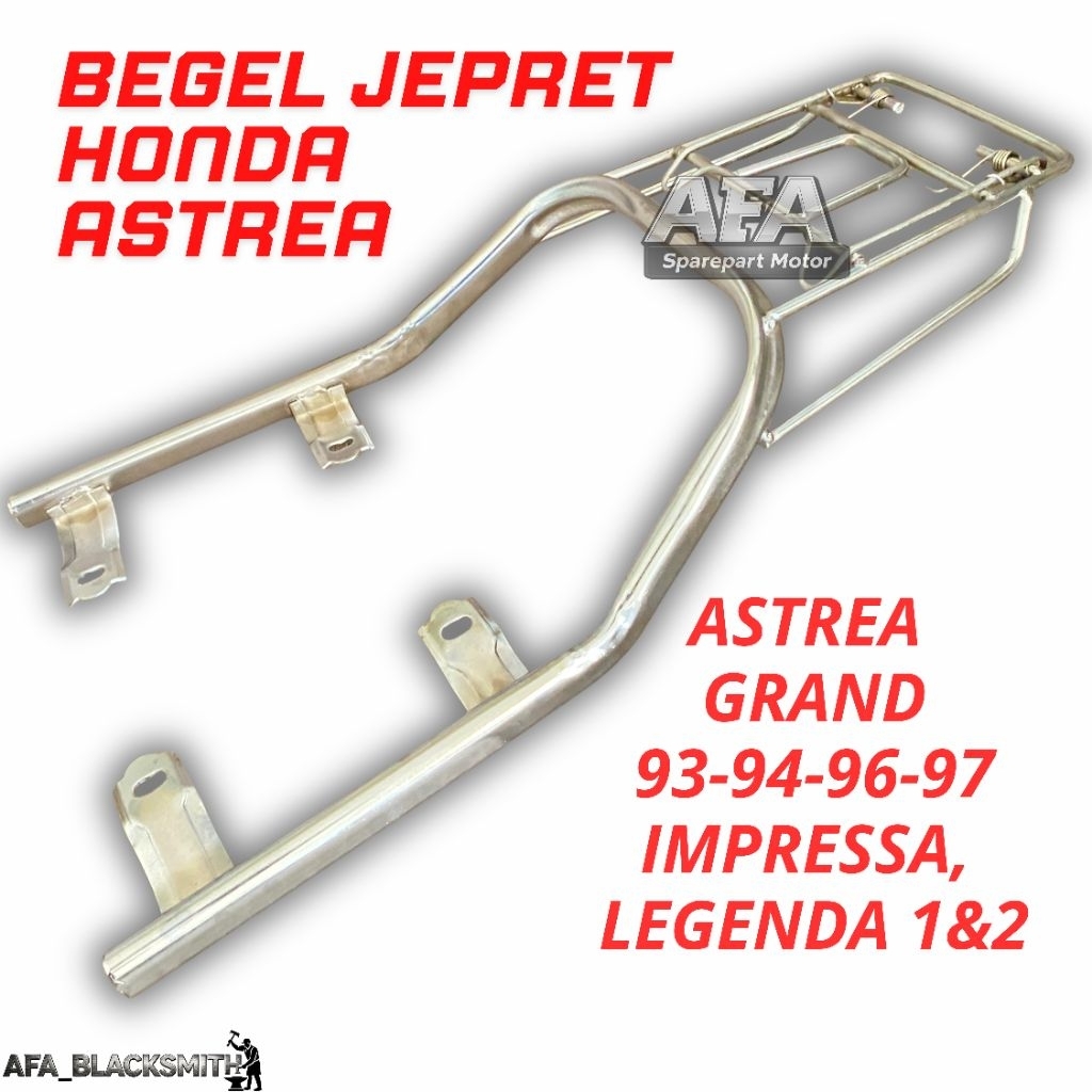 Begel Jepit Belakang BOX Honda Astrea Grand / Behel Belakang Rak Jepit Jepretan Belakang BOX Honda A